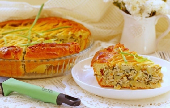 ПИРОГ с картошкой и курицей