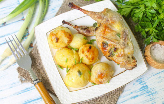 ПЕРЕПЕЛА ЗАПЕЧЁННЫЕ с картофелем